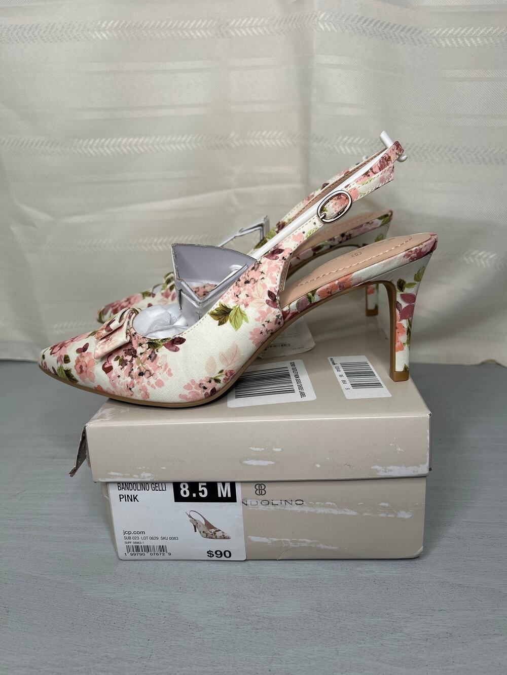 Bandolino Gelli Pointed Toe Slingback Stiletto Pumps Pink Size 8.5M